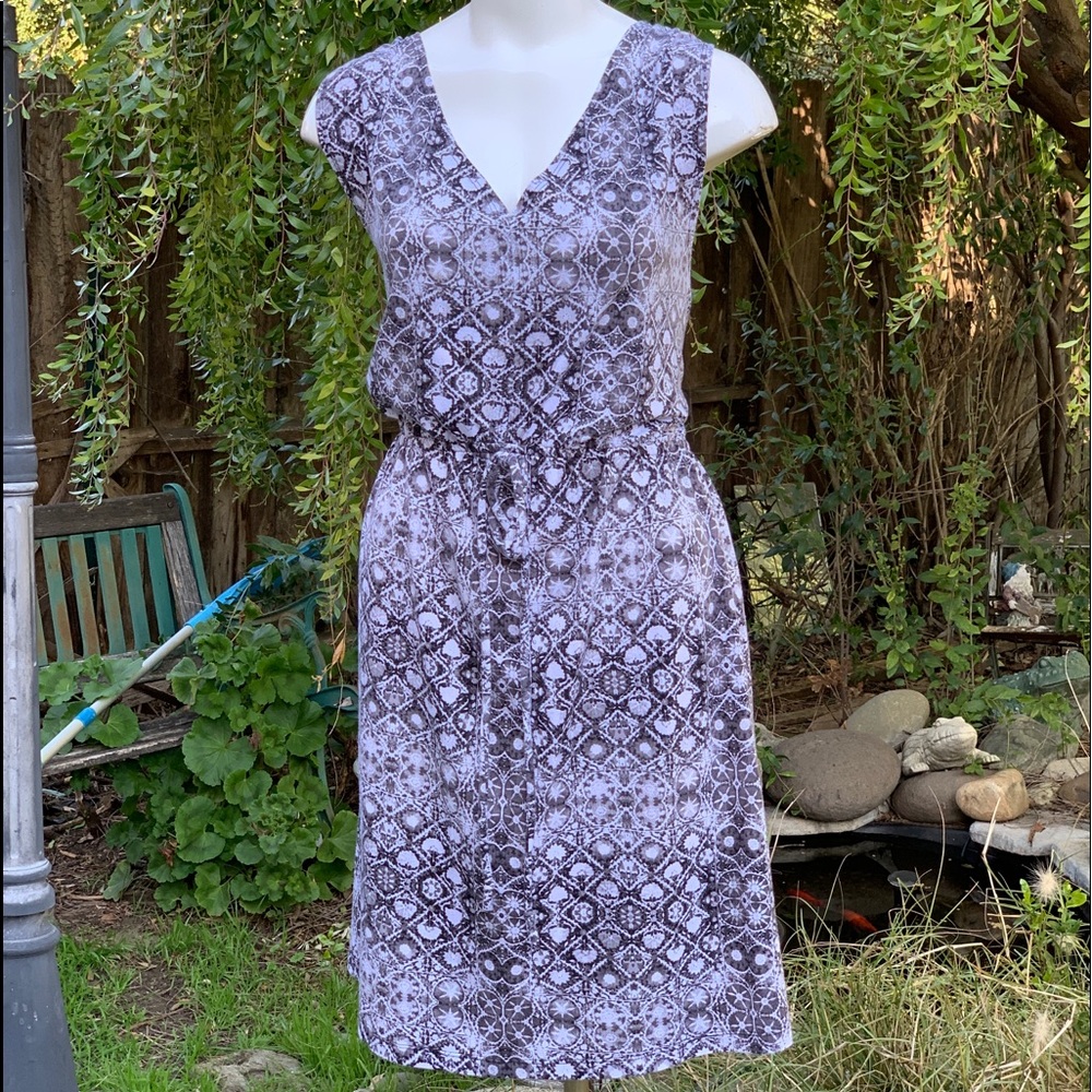14TH PLACE Black Diamond Sleeveless Dress  Plus 3X